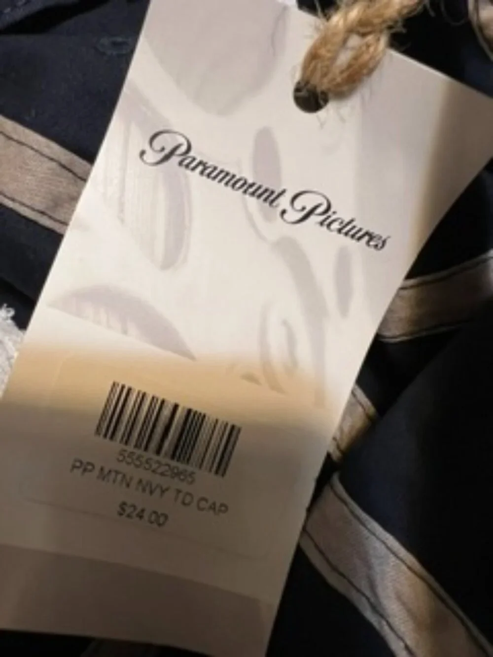 NWT Ouray Sportswear Paramount Studios Navy Blue tie-dye Cotton Baseball Cap